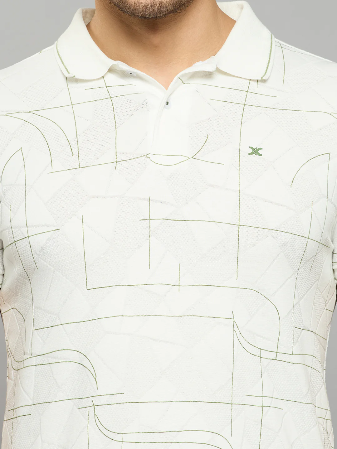 Men's White Printed Slim Fit T-Shirts - Image 5