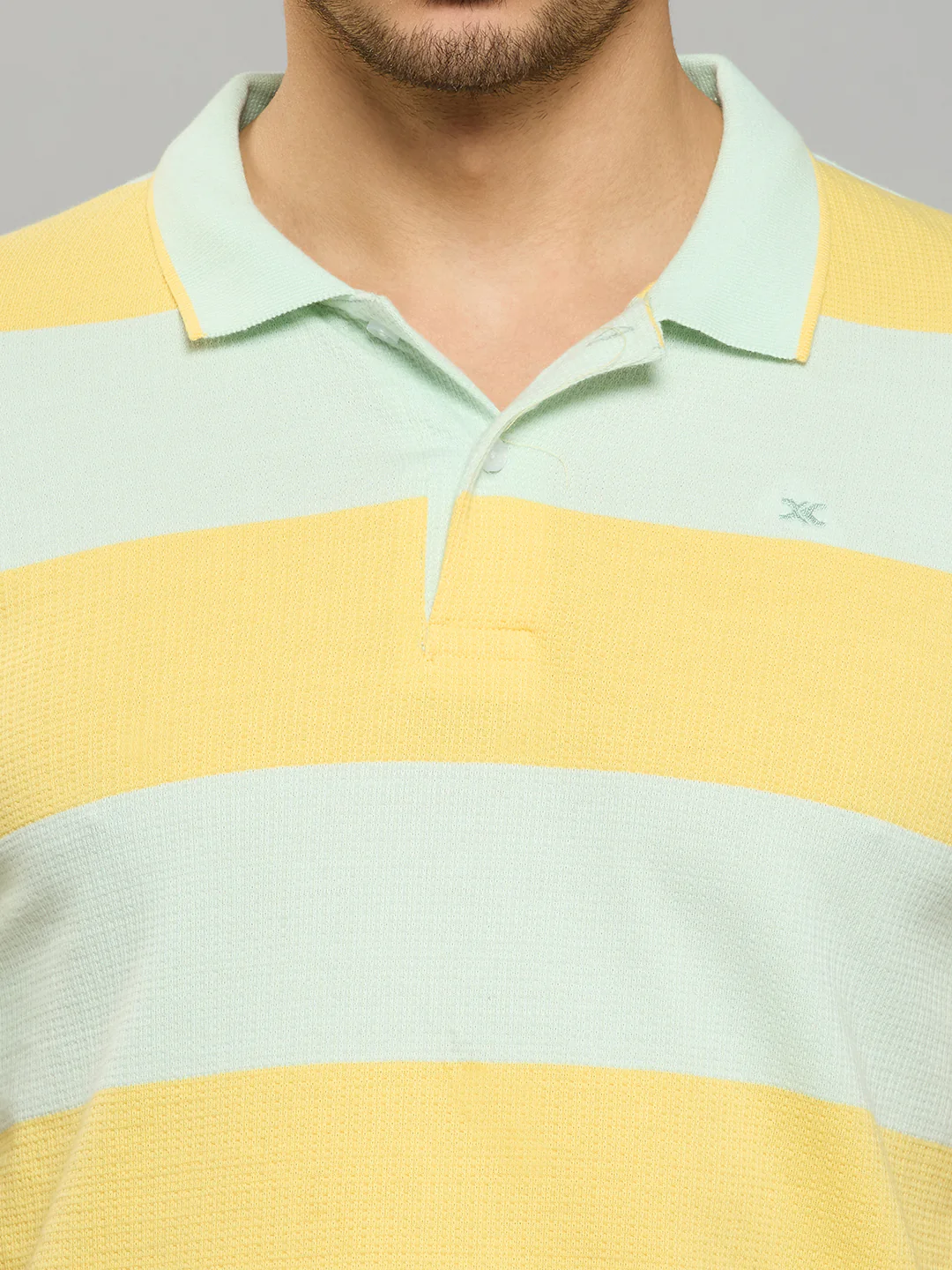 Men's Yellow Printed Slim Fit T-Shirts - Image 5
